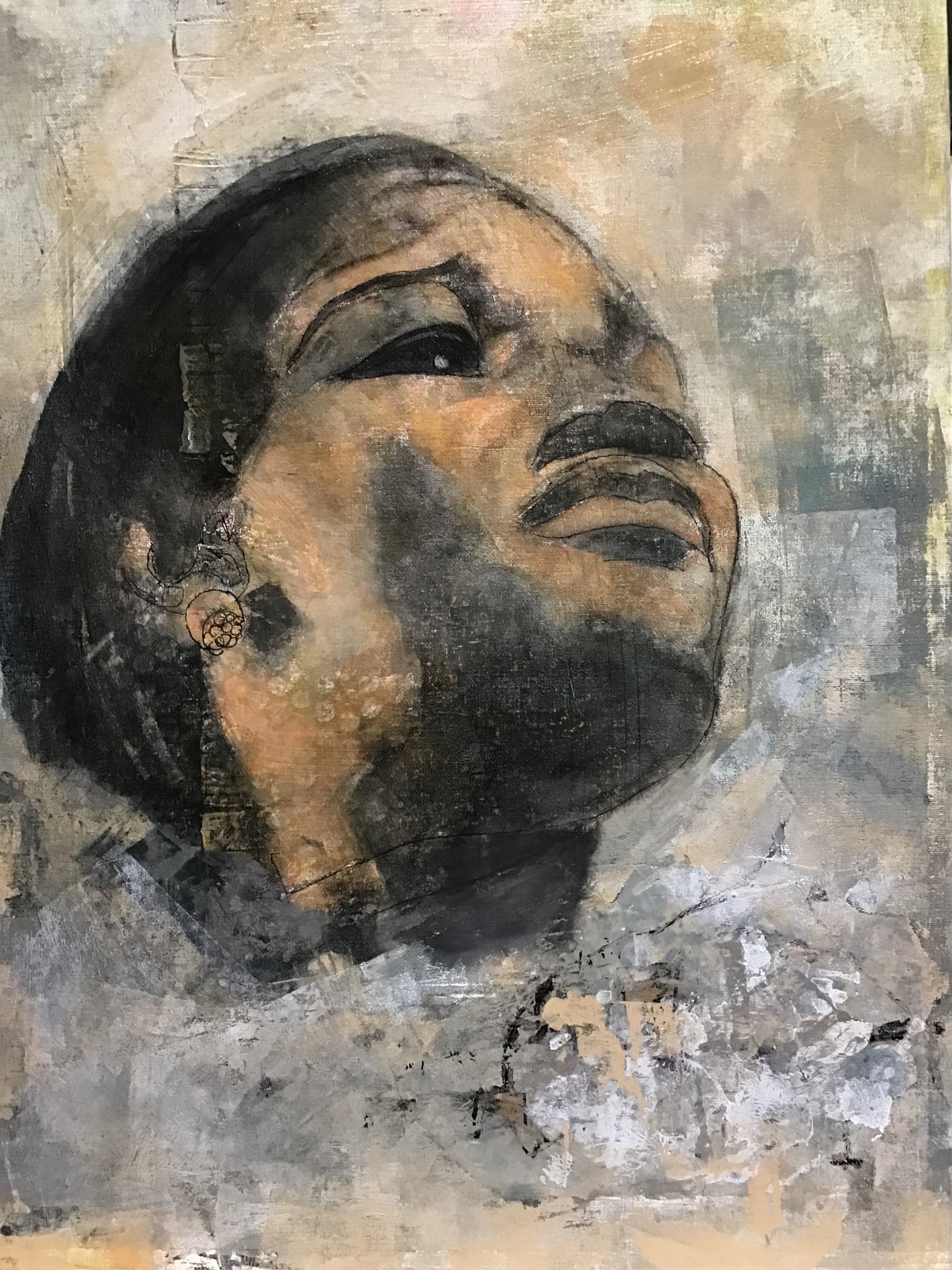“Big Mama Thornton”, painting by Elizabeth Hlookoff