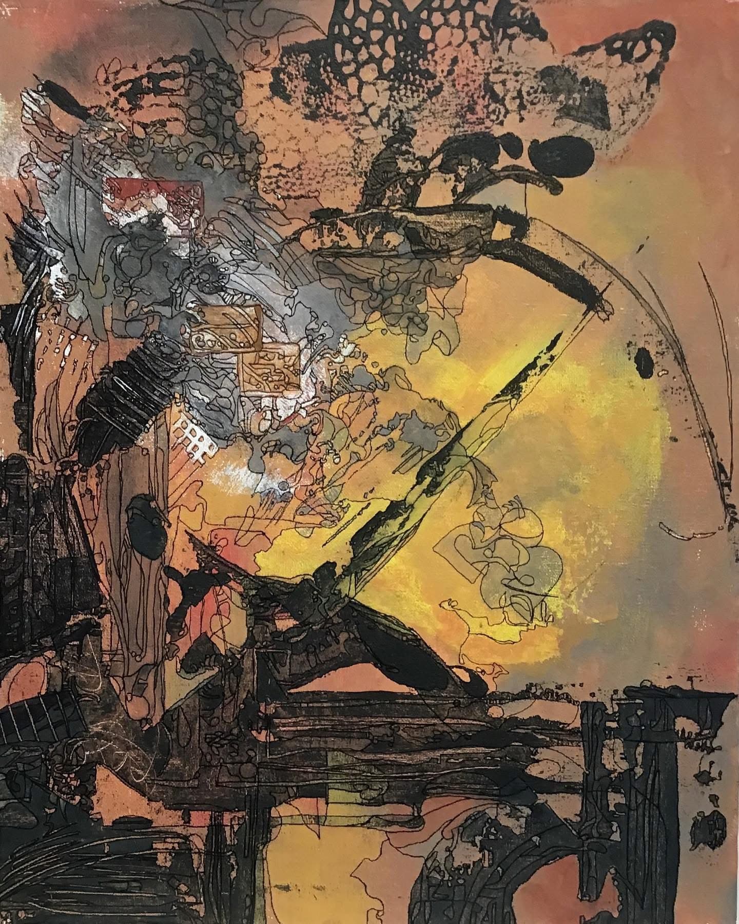 “#87b”, painting by Elizabeth Hlookoff