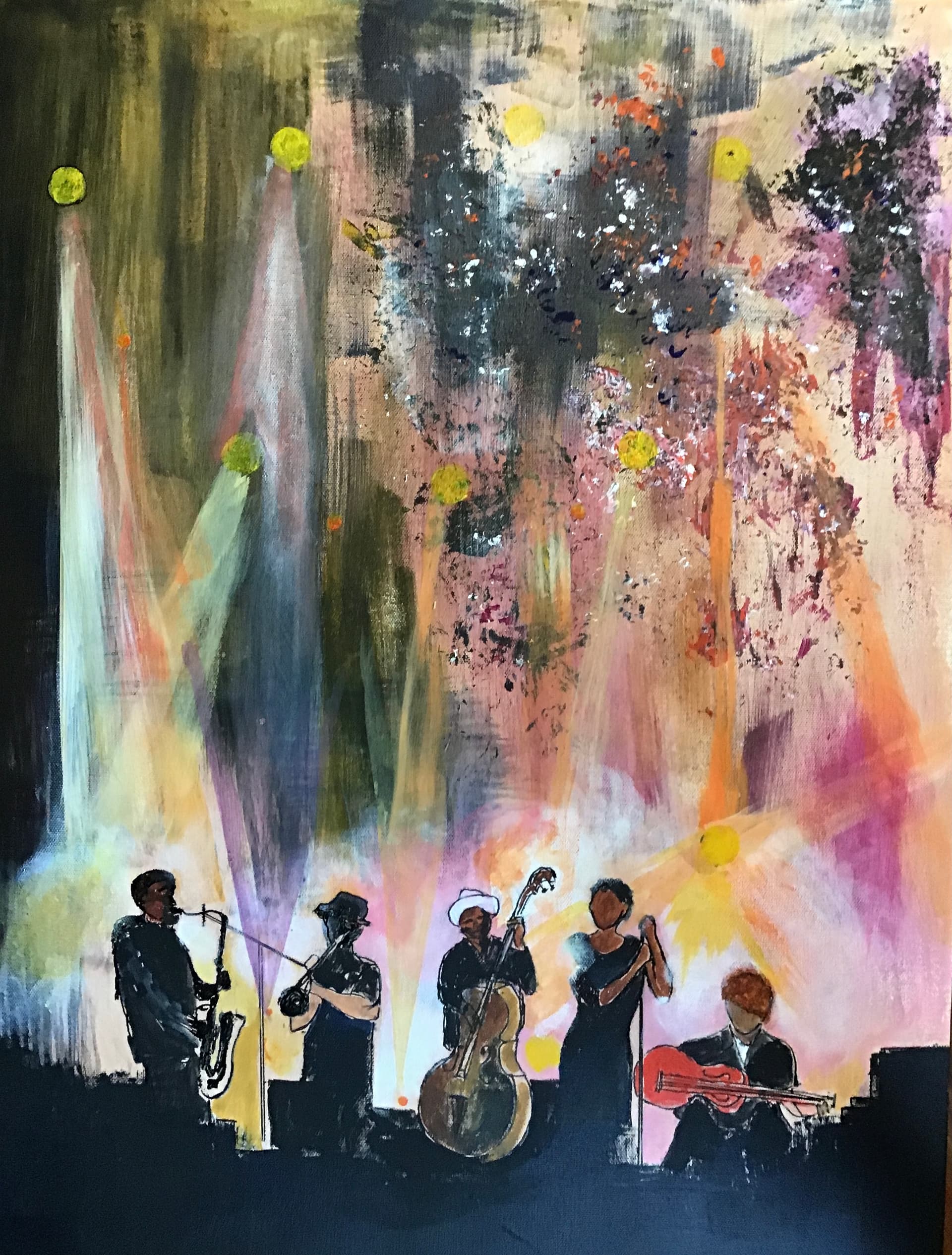 “All That Jazz”, painting by Elizabeth Hlookoff