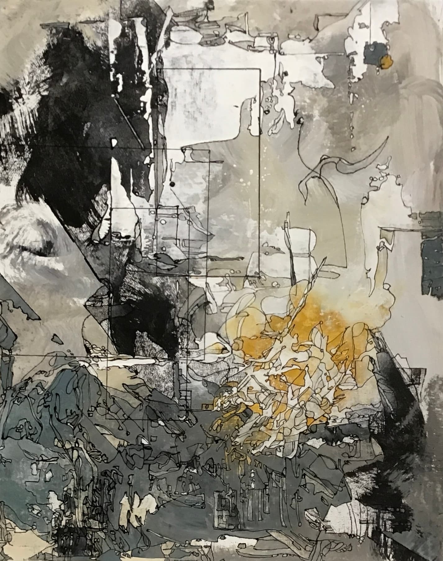 “Eggs & Firecrackers”, painting by Elizabeth Hlookoff