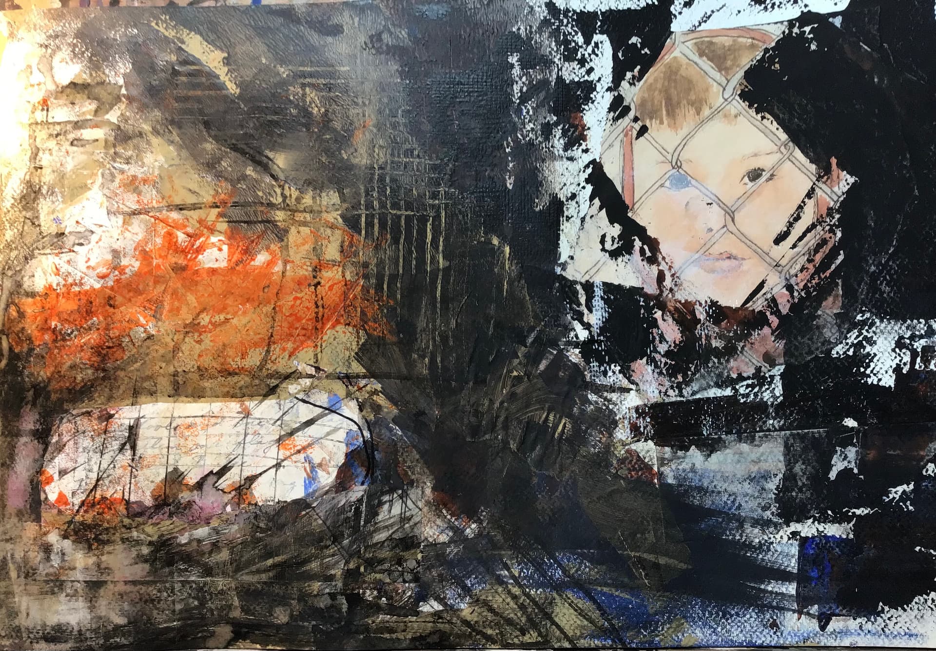 “Letting the Dark Out”, painting by Elizabeth Hlookoff