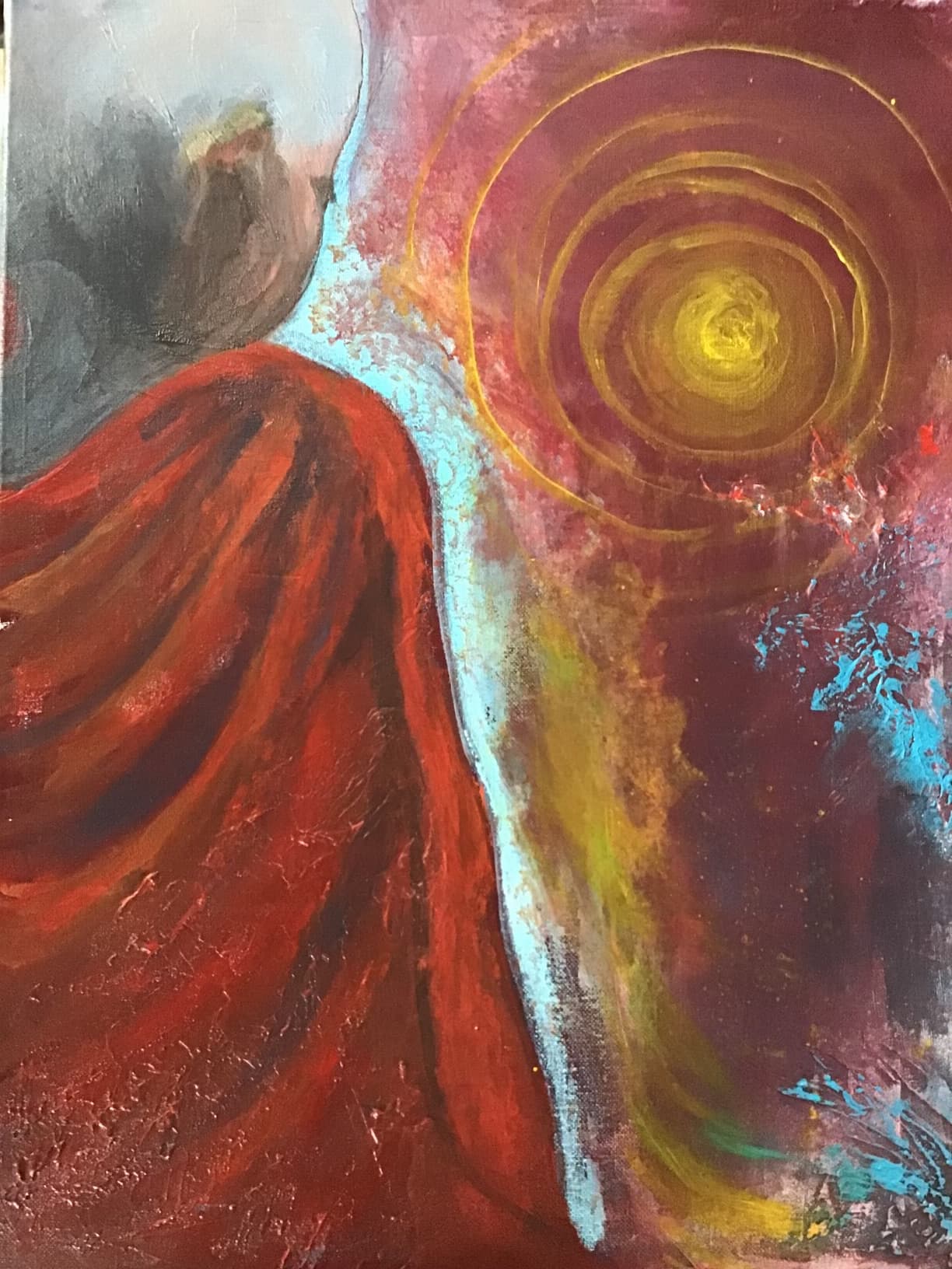 “Seeking Enlightenment”, painting by Elizabeth Hlookoff